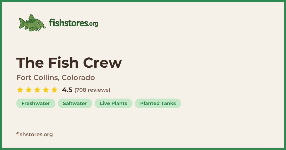 The Fish Crew - Fish Store in Fort Collins, CO | FishStores.org